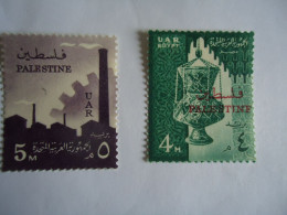 PALESTINE  UAR    2  MNH   STAMPS OVERPRINT  MONUMENTS - Palestina