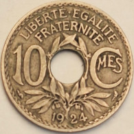 France - 10 Centimes 1924, KM# 866a (#3994) - 10 Centimes