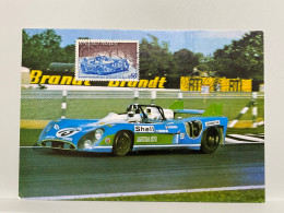 CARTE MAXIMUM 1973 MATRA 15 AYANT REMPORTE LES 24 H DU MANS, Motorsport, Rally Racing, Sport Postcard - Rally's