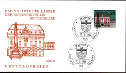 RFA Poste Obl Yv: 295A Mi:424 Bonn Rathaus (TB Cachet à Date) Fdc Bonn 17-5-65 - 1961-1970