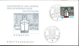 RFA Poste Obl Yv: 289 Mi:417 Hamburg Hafen (TB Cachet à Date) Fdc Hamburg 6-5-64 - 1961-1970