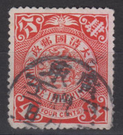 IMPERIAL CHINA - Coiling Dragon With Interesting Cancellation - Oblitérés