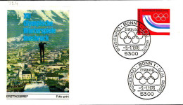RFA Poste Obl Yv: 724 Mi:875 Olympische Spiele (TB Cachet à Date) Fdc Bonn 5-1-76 - 1971-1980