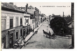 19306 / LES MUREAUX Yvelines GRANDE RUE Cafe Billard Gare Cycles 1910s à VEECK Les Hirondelles St Aubin Calvados - Les Mureaux