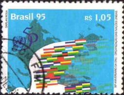 Brésil Poste Obl Yv:2252/2253 50.Anniversaire Des Nations Unies (Beau Cachet Rond) - Gebruikt