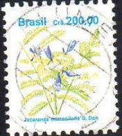 Brésil Poste Obl Yv:2023/2024 Fleurs (TB Cachet Rond) - Usati