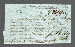 Böhmen Einschreiben Ca. 1830 - ...-1850 Prephilately