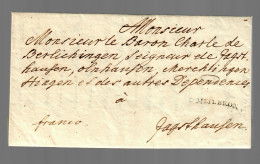 Brief D' Heilbronn Nach Jagsthausen  1787 - Briefe U. Dokumente