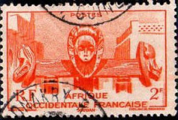 AOF Poste Obl Yv:33 Mi:43 Soudan Fontaine D'art Bamako (Beau Cachet Rond) - Usados