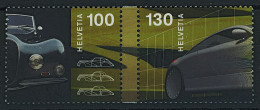 Suisse - 2005 - Autosalon - Blockausschnitte - Zwischenstege - Postfrisch ** - Unused Stamps