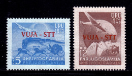 Yugoslavia (Trieste) - Scott #15-16 - MH - Heavily Disturbed Gum - SCV $21 - Ungebraucht