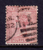 New Zealand - Scott #54 - Used - Lt. Creasing, Pencil/rev. - SCV $75 - Gebraucht