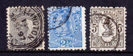 New Zealand - Scott #67A-69 - Used - SCV $30 - Usados