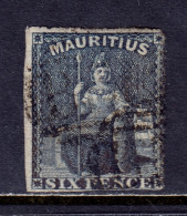 Mauritius - Scott #22 - Used - Clipped Perfs On 2 Sides - SCV $110 - Mauricio (...-1967)