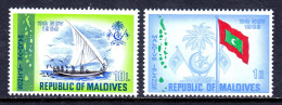 Maldives - Scott #292-293 - MH - SCV $7.00 - Maldivas (1965-...)