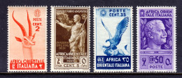 Italian East Africa - Scott #1, 2, 9, 10 - MNH - SCV $9.75 - Africa Orientale