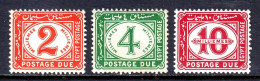 Egypt - Scott #J23-J25 - MH - SCV $13 - Unused Stamps