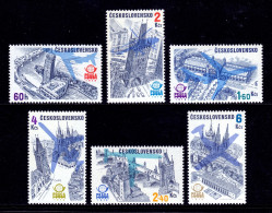 Czechoslovakia - Scott #C83-C88 - MNH - SCV $4.05 - Luftpost