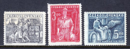 Czechoslovakia - Scott #394-396 - MNH - SCV $13 - Ungebraucht