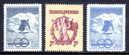 Czechoslovakia - Scott #401-403 - MNH - Gum Bump #402 - SCV $9.75 - Nuovi