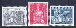 Czechoslovakia - Scott #394-396 - MNH - SCV $13 - Unused Stamps