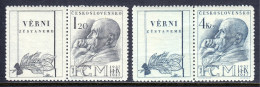 Czechoslovakia - Scott #334-335 - MNH - With Labels, See Desc. - SCV $7.50 - Nuovi