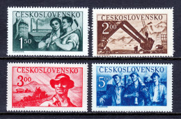 Czechoslovakia - Scott #410-413 - MNH - Gum Bumps #412 - SCV $6.50 - Ungebraucht