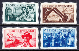 Czechoslovakia - Scott #410-413 - MNH - A Few Gum Bumps - SCV $6.50 - Unused Stamps