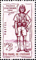 Océanie Poste N** Yv:136 Mi:144 France D'Outremer Infanterie Coloniale - Unused Stamps
