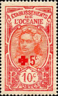 Océanie Poste N** Yv: 42 Mi:47 Jeune Tahitienne (Impres.au Dos) - Unused Stamps