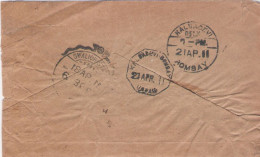 Snake, Cobra, 1911, Postage Due, Gwalior, India, Genuinely Used Stampless Cover, Condition As Per Scan - Gwalior