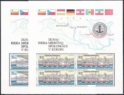 ** Tchécoslovaquie 1982 Mi 2679-80 - Bl.51-2 (Yv BF 57-8), (MNH)** - Unused Stamps