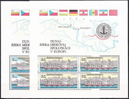 ** Tchécoslovaquie 1982 Mi 2679-80 - Bl.51-2 (Yv BF 57-8), (MNH)** - Nuevos