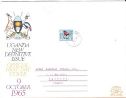 Jacana, First Day Cover,Uganda ,1969 - Uganda (1962-...)