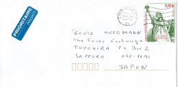 L76742 - Frankreich - 2005 - €0,90 Freiheitsstatue EF A LpBf LYON -> Japan - Briefe U. Dokumente