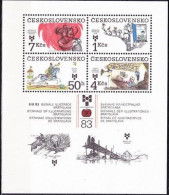 ** Tchécoslovaquie 1983 Mi 2723-6 - Bl.55 (Yv BF 61), (MNH)** - Unused Stamps