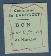 LARRAZET - BON Pour 0fr 10 - Bonds & Basic Needs