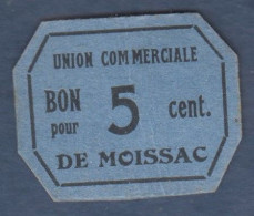 MOISSAC - BON Pour 5 Cent. - Bonos