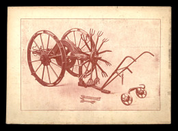 AGRICULTURE - CHARRUE - CARTE ILLUSTREE - Tracteurs