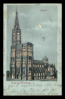 CONTRE LA LUMIERE - STRASBOURG - LA CATHEDRALE - CLAIR DE LUNE - Controluce