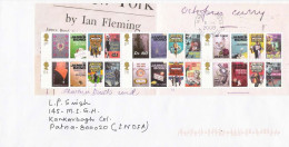 Anniversary Of James Bond Books, Used On Cover, FV-£4.00,2008, Condition As Per Scan - Storia Postale