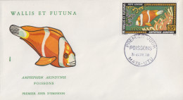 Enveloppe  FDC   1er  Jour   WALLIS  Et  FUTUNA    Poissons    1978 - FDC