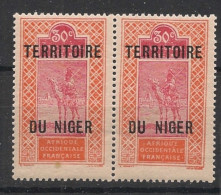 NIGER - 1921-22 - N°YT 9Aa - Targui 30c Rouge - VARIETE DU Et NIGER Espacés T.a.n. - Neuf Luxe ** / MNH / Postfrisch - Neufs