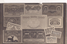 Estonia Money On Postcard. - Estonia