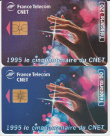 TC22 - CINQUANTENAIRE DU CNET, 50 Et 120 U Pour 1 € - Zonder Classificatie