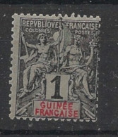 GUINEE - 1892 - N°YT 1 - Type Groupe 1c Noir - Neuf Luxe ** / MNH - Nuovi