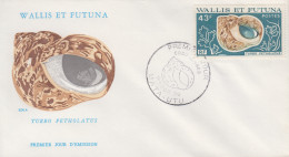 Enveloppe  FDC  1er  Jour   WALLIS  ET  FUTUNA    Coquillages   1976 - Muscheln