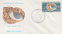 Enveloppe  FDC  1er  Jour   WALLIS  ET  FUTUNA    Coquillages   1976 - Conchiglie