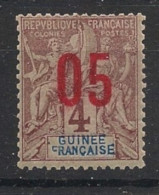 GUINEE - 1912 - N°YT 49 - Type Groupe 05 Sur 4c - VARIETE CRANCAISE - Neuf Luxe ** / MNH - Unused Stamps