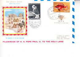 VATICANO 1964 - Visita Papa Al Santo  Sepolcro - Israele - Covers & Documents